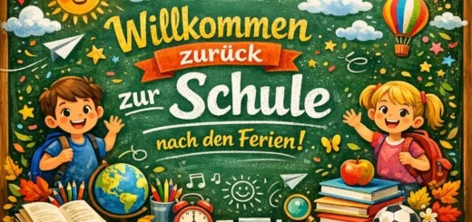 Willkommen zurueck zur Schule nach den Ferien